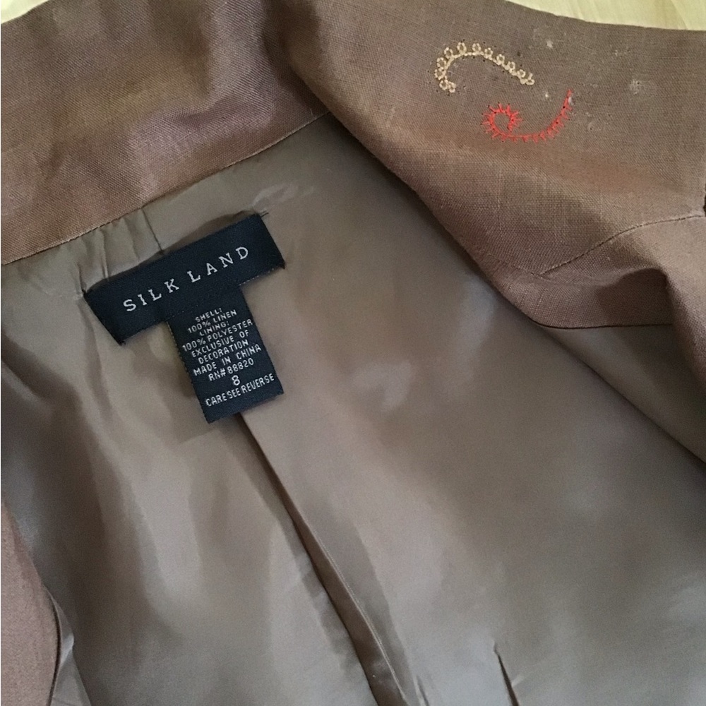 90s Unique Linen Jacket 🌸 - Picture 7 of 11